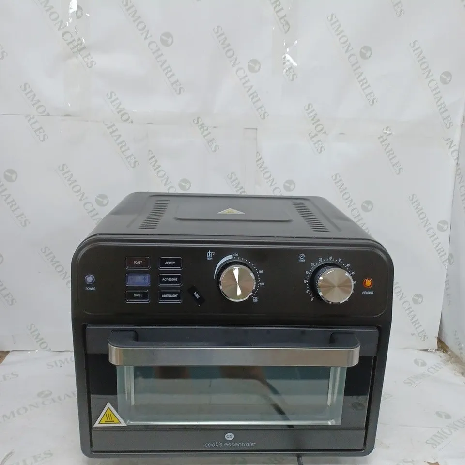 BOXED COOK'S ESSENTIAL 21-LITRE AIRFRYER OVEN IN BLACK