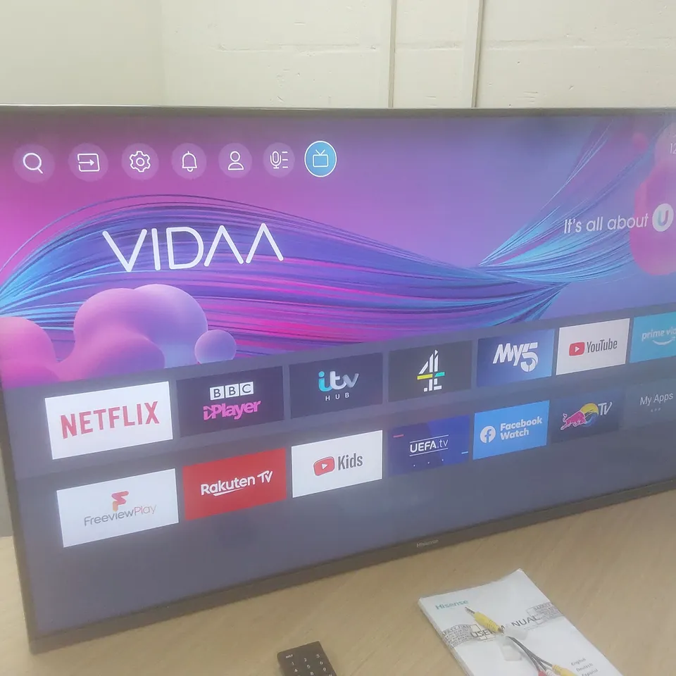 BOXED HISENSE 43A7GQTUK 43" QLED 4K LED HDR SMART TV