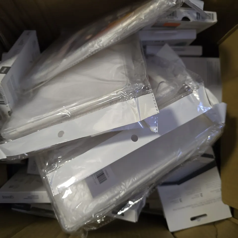 BOX OF APPROXIMATELY 22 TABLET & PHONE CASES TO INCLUDE - GEAR 4 IPHONE XR , TECH21 EVOBOX , TECH21 IMPACT SHIELD ETC