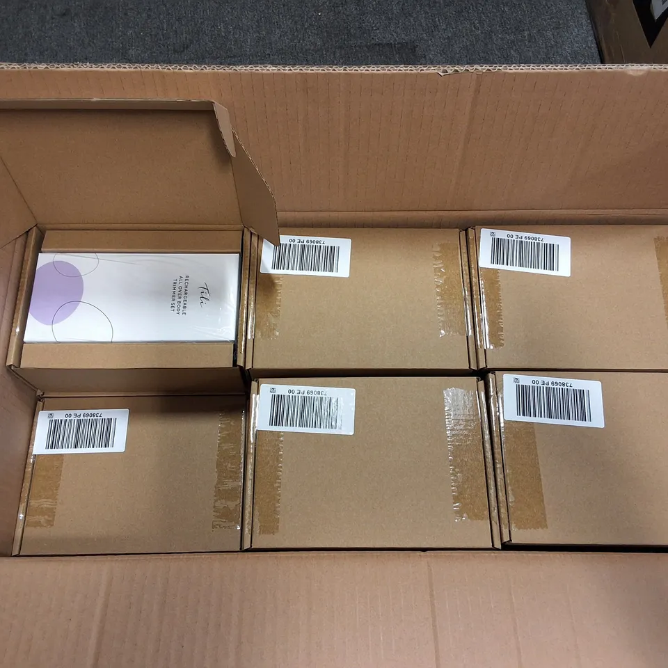 LOT OF 30 BRAND NEW TILI RECHARGABLE ALL OVER BODY TRIMMERS SETS