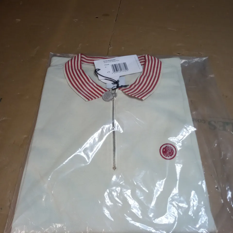 PRETTY GREEN ORION STRIPE COLLAR POLO SIZE M 
