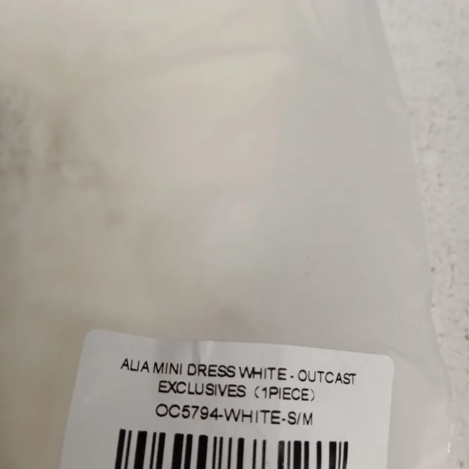 OUTCAST EXCLUSIVES ALIA WHITE MINI DRESS – S/M