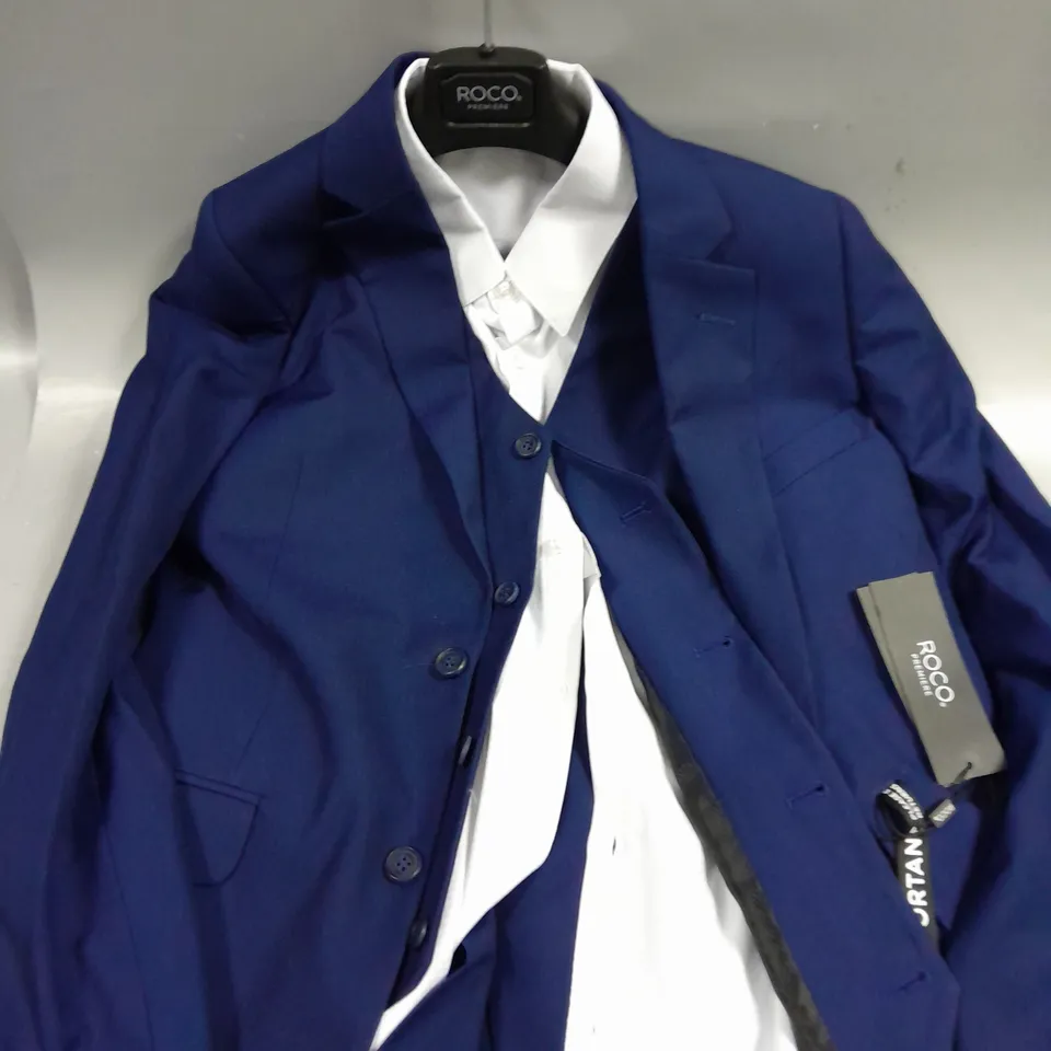 ROCO PREMIERE MONACO BOYS NAVY WEDDING SUIT - 12YRS