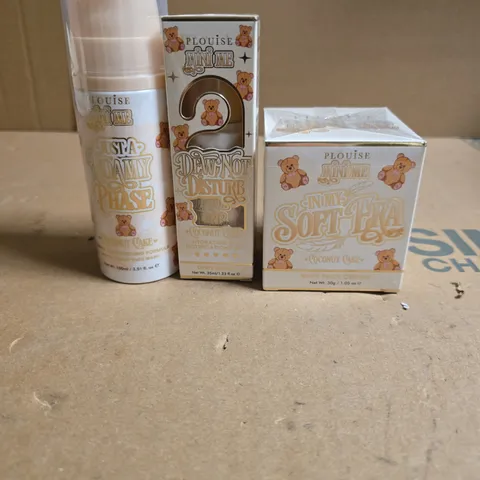 SEALED PLOUISE FOAMY FACE WASH, SOFT FACE CREAM AND DEWY SERUM