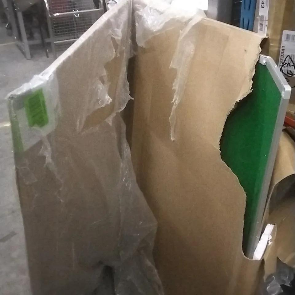 BOXED FELT NOTICEBOARD GREEN ALUMINIUM FRAME - 180 X 120CM