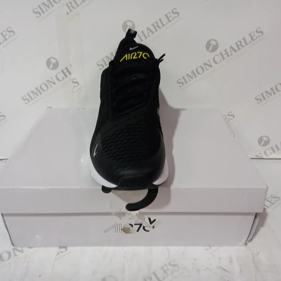 BOXED PAIR OF NIKE AIR MAX 270 SHOES IN BLACK UK SIZE 10