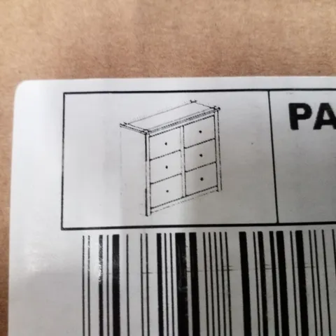 BOXED PANAMA 6 DRAWER CHEST - NATURAL WAX