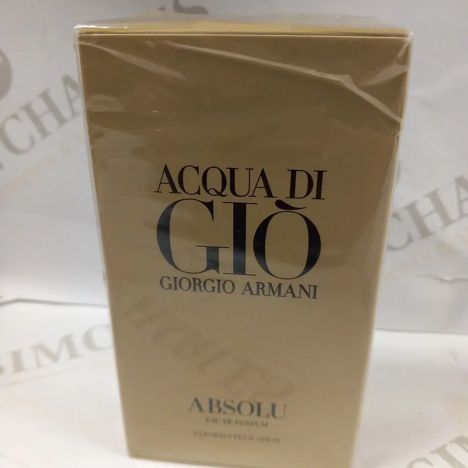 BOXED AND SEALED GIORGIO ARMANI ACQUA DI GIO ABSOLU EAU DE PARFUM SPRAY 75ML