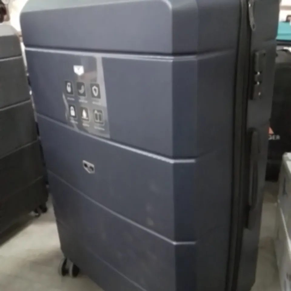 LUGG TRAVEL SUITCASE NAVY BLUE 
