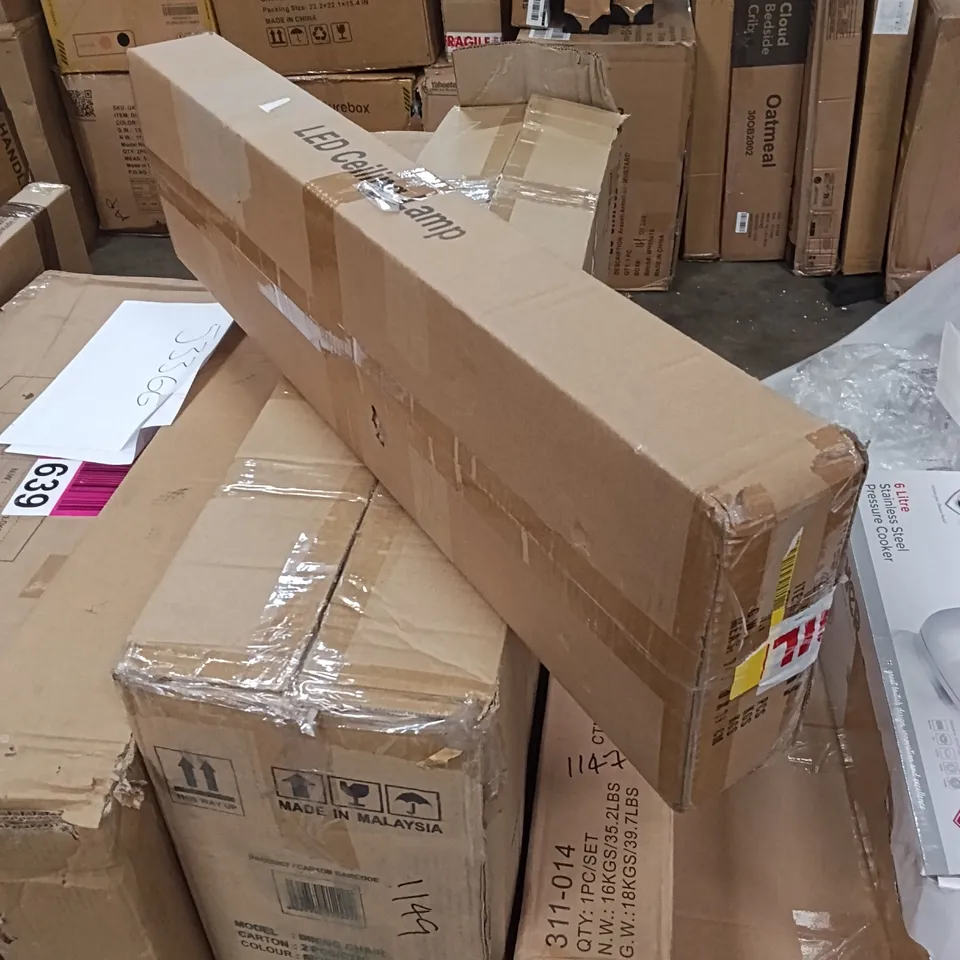 BOXED LED CEILING LAMP - BLACK (1 BOX)