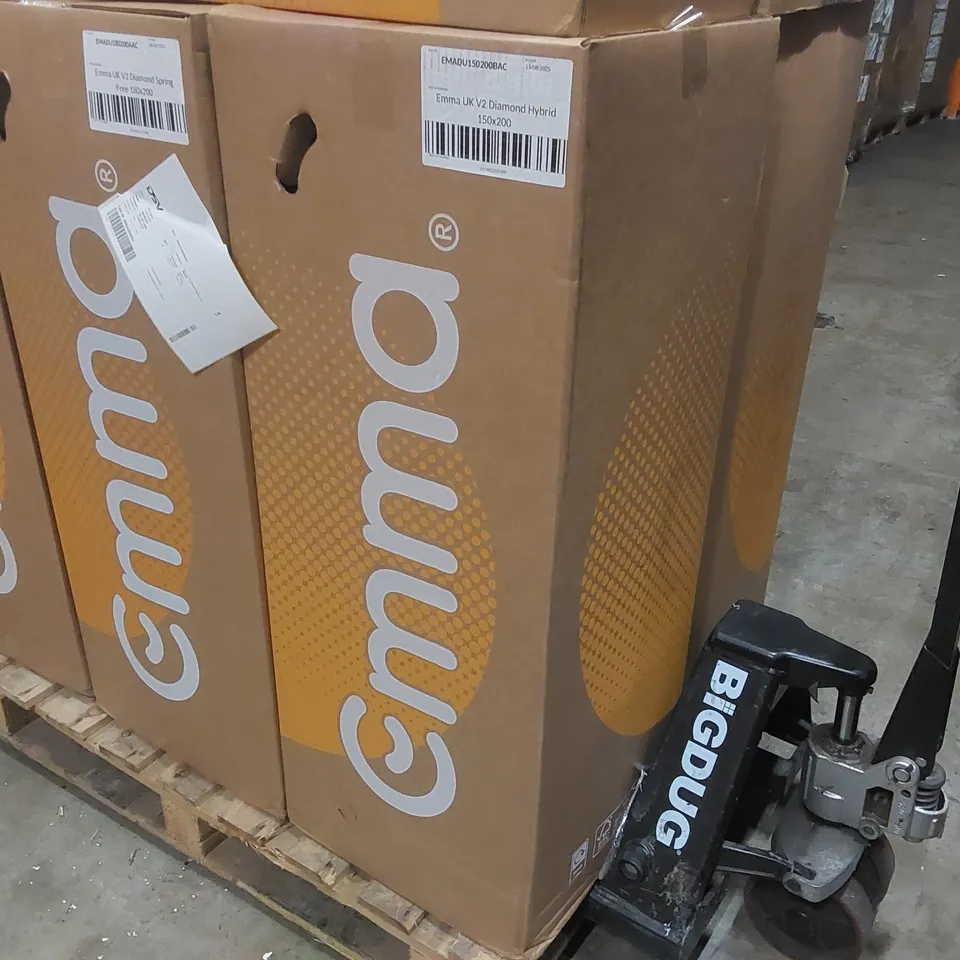 BRAND NEW BOXED EMMA UK V2 DIAMOND HYBRID 150 x 200CM KING SIZE MATTRESS 