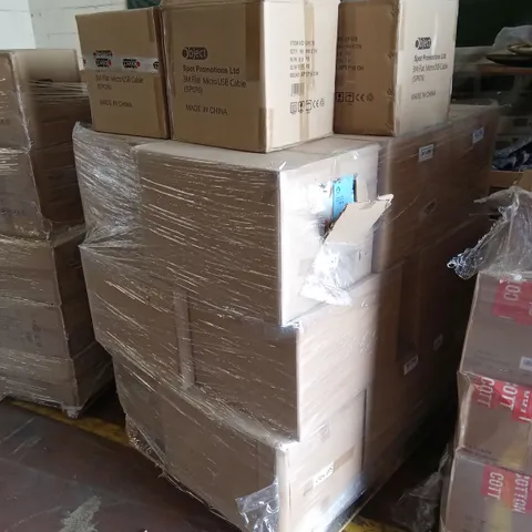 PALLET TO CONTAIN A LARGE QUANTITY OF 3M FLAT MICRO USB CABLES AND DISPOSABLE FACEMASKS
