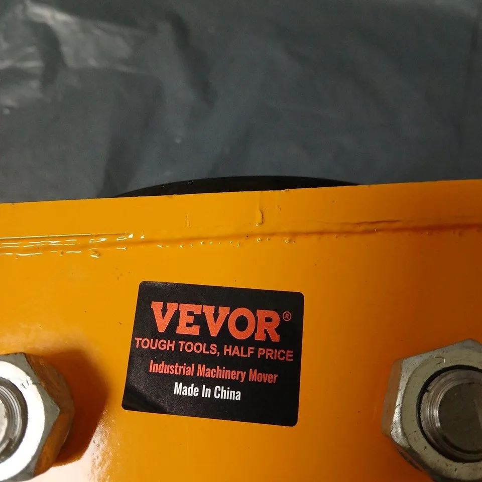 VEVOR INDUSTRIAL MACHINERY MOVER – FOUR-WHEEL DOLLY (YELLOW FRAME)