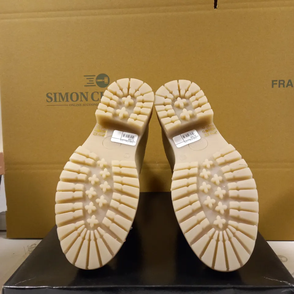 DUNE PALLES LEATHER BOOTS CAMEL SIZE 5