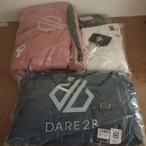 APPROXIMATELY 15 ASSORTED BRAND NEW DARE2B KIDS CLOTHING ITEMS IN VARIOUS SIZES, STYES & COLOURS TO INCLUDE SHREDDER JACKET, ZESTY II FLEECE, GIRL STRIKING III JACKET, ETC - COLLECTION ONLY