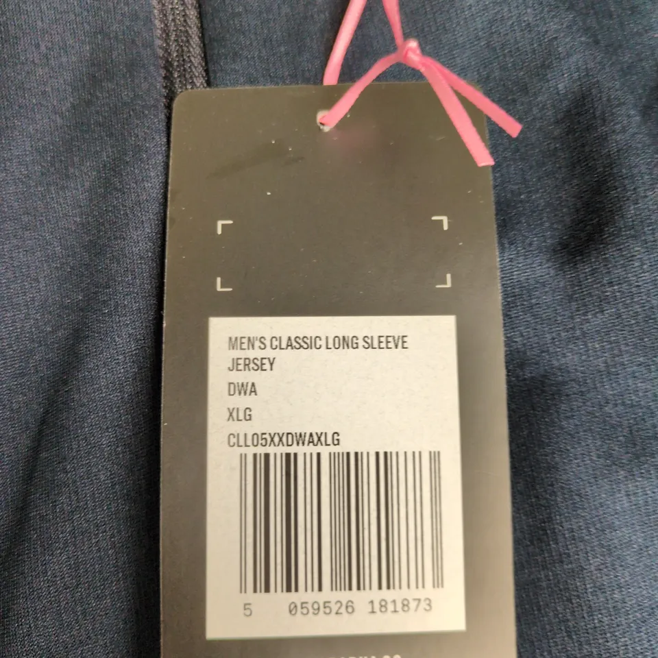 RAPHA MEN’S CLASSIC LONG-SLEEVE JERSEY – NAVY – UK XL (ORIGINAL SIZE: XLG)