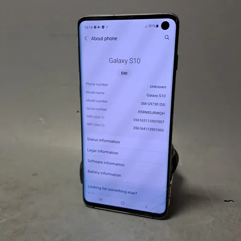 SAMSUNG GALAXY S10 