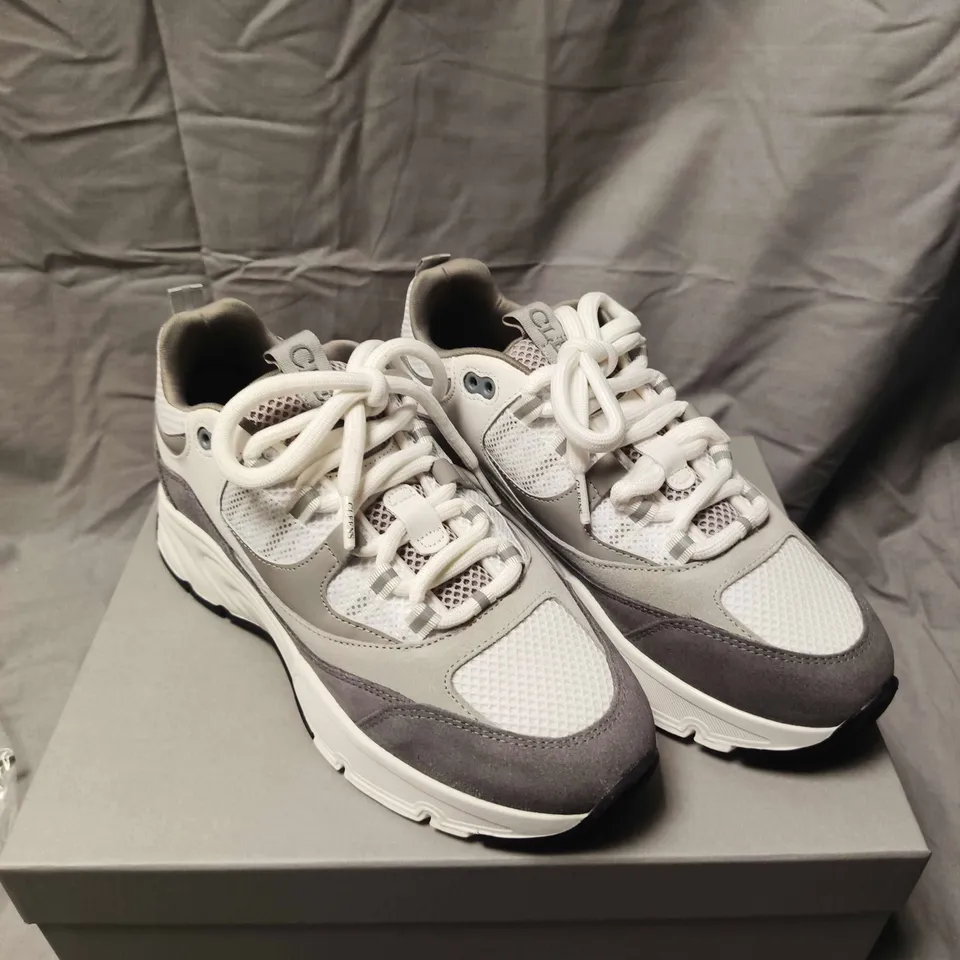 CLEENS AERO RUNNER TRAINERS IN DOVE GREY - 8