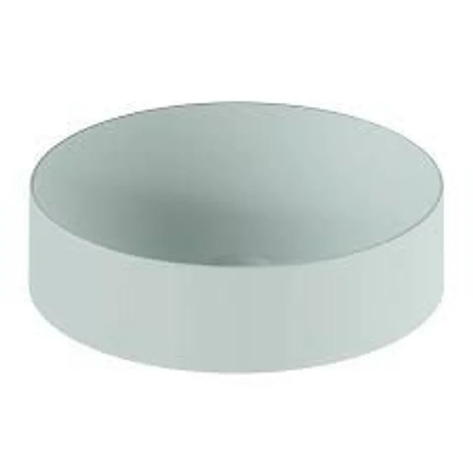 BOXED VADO CAMEO MINERAL CAST 400MM ROUND BASIN - COVE BLUE