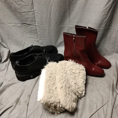 BOX OF APPROXIMATELY 15 ASSORTED FOOTWEAR ITEMS TO INCLUDE SHOES, BOOTS, SLIPPERS ETC