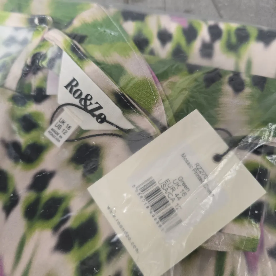 RO&ZO MOSAIC PRINTED DRESS – UK 16 