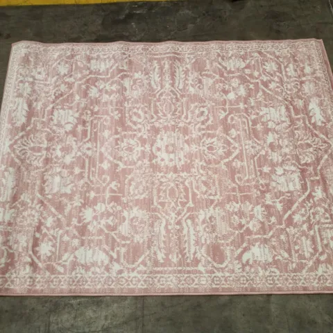 QUALITY DESIGNER WELL WOVEN DAZZLE RUG IN BLUSH - 120×160CM