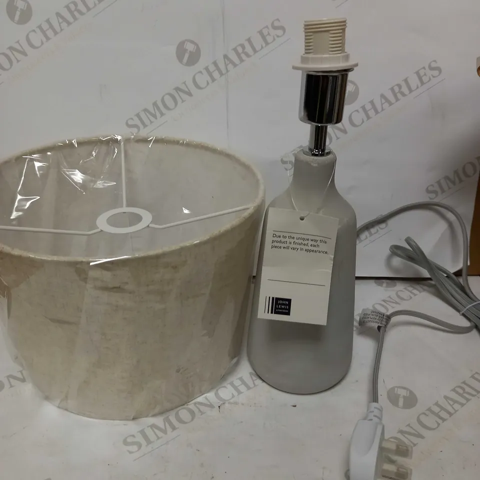 JOHN LEWIS LINNEY CONCRETE TABLE LAMP 