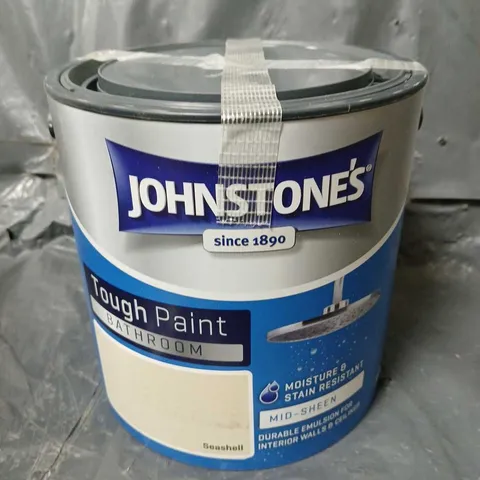 JOHNSTONES TOUGH PAINT BATHROOM MID-SHEEN SEASHELL (2.5L) - COLLECTION ONLY