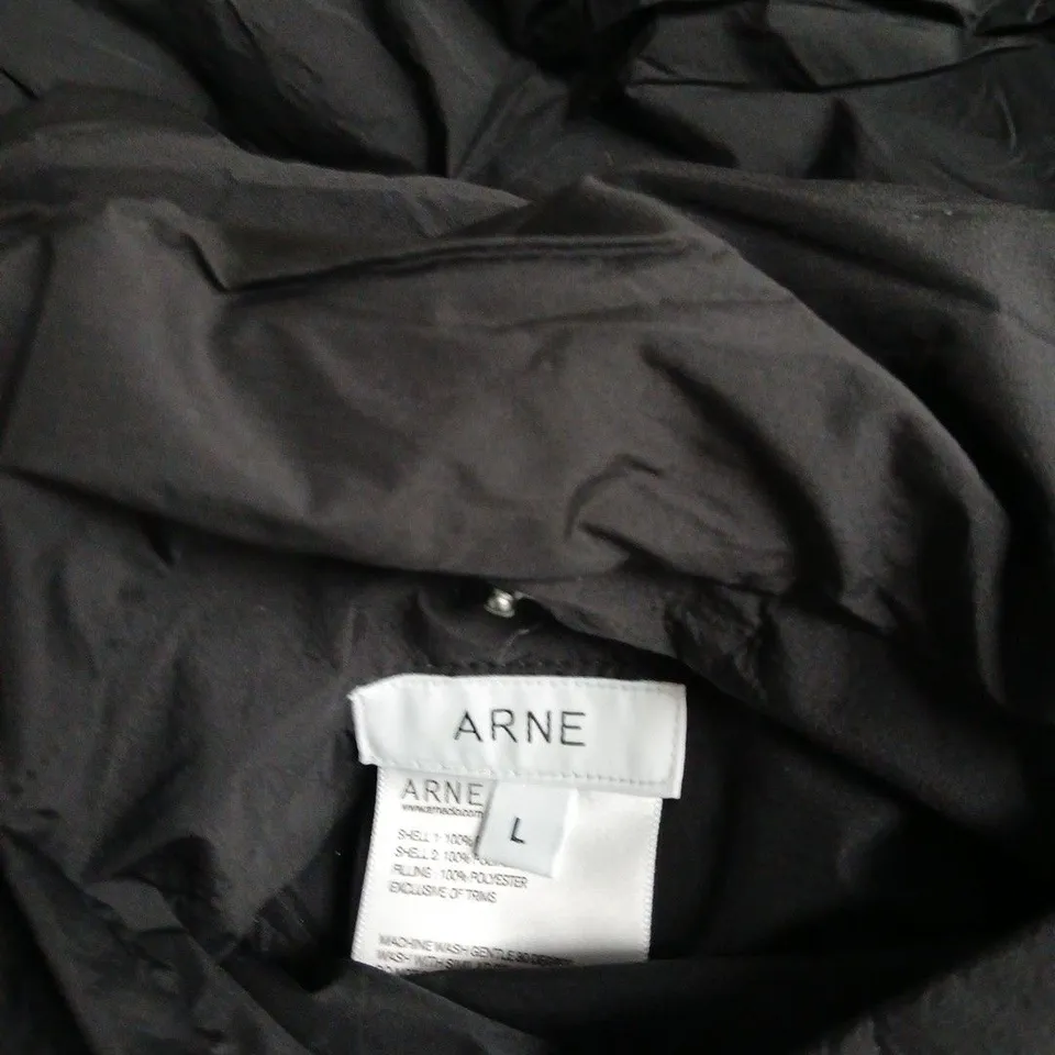 ARNE QUILTED JACKET – DARK BROWN, SIZE L