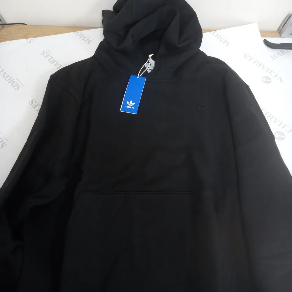 ADIDAS BLACK CREW HOODIE - M