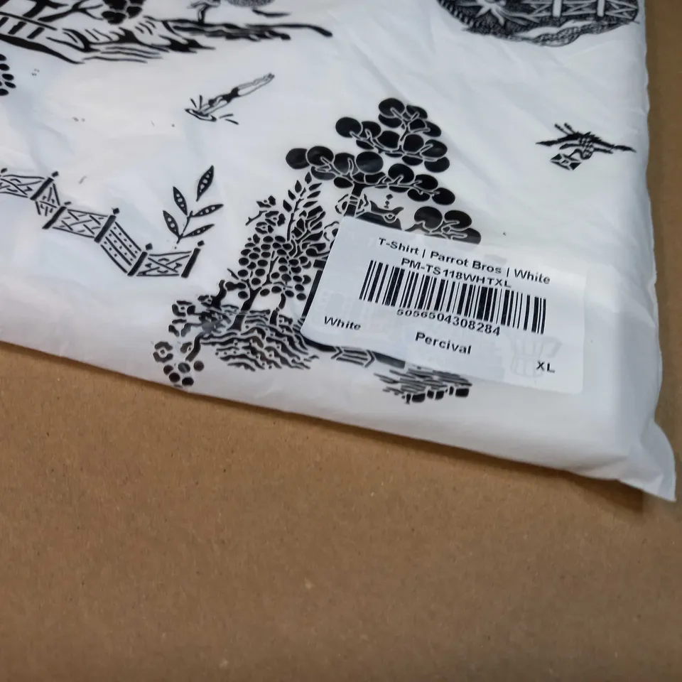 PACKAGED PERCIVAL PARROT BROS/WHITE T-SHIRT - XL