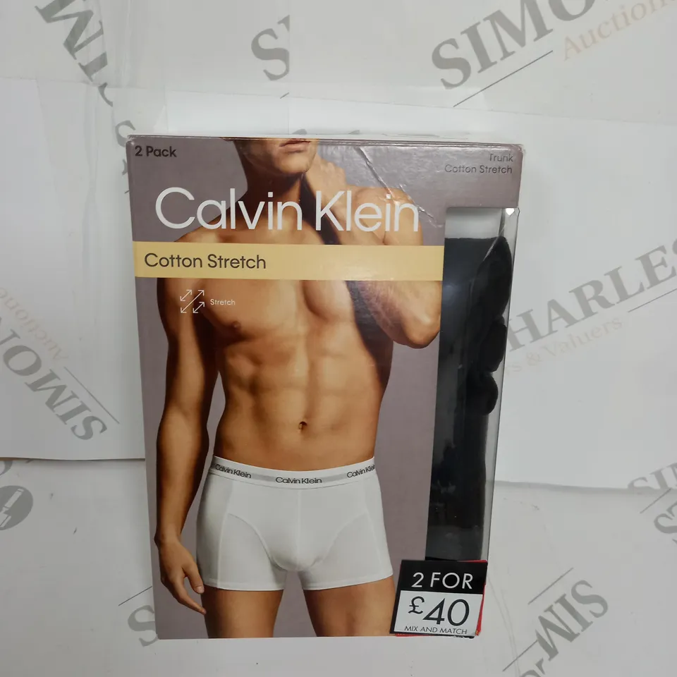 PACK OF 2 CALVIN KLEIN TRUNKS SIZE M