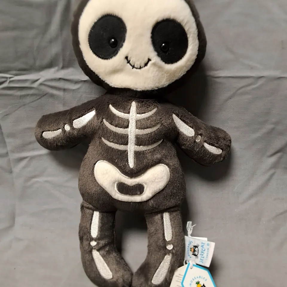 UNPACKAGED JELLYCAT SKELETON BOB PLUSHIE