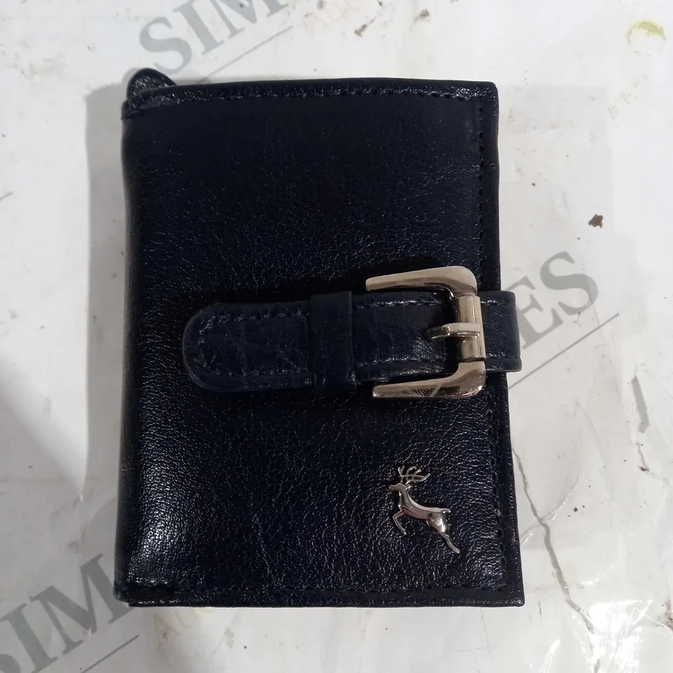 ASHWOOD GENUINE LEATHER WALLET NAVY