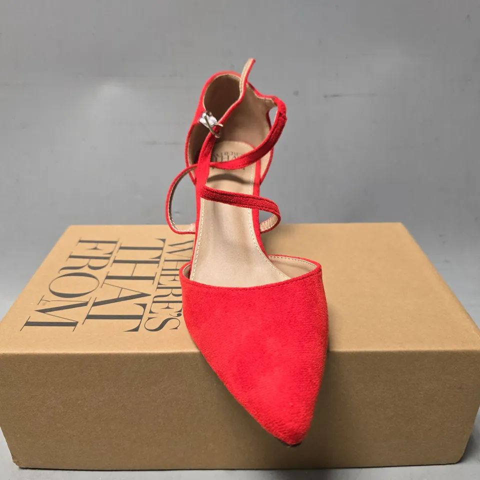 BOXED WHERE'S THAT FROM BRIDAL SANDALS - SIZE 4 