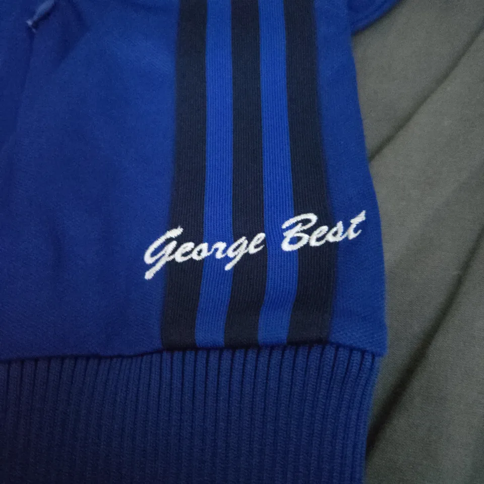 ADIDAS MANCHESTER UNITED GEORGE BEST TRACKSUIT TOP SIZE L