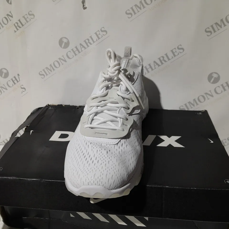 NIKE D/MS/X REACT VISION TRAINERS IN WHITE - UK 11.5