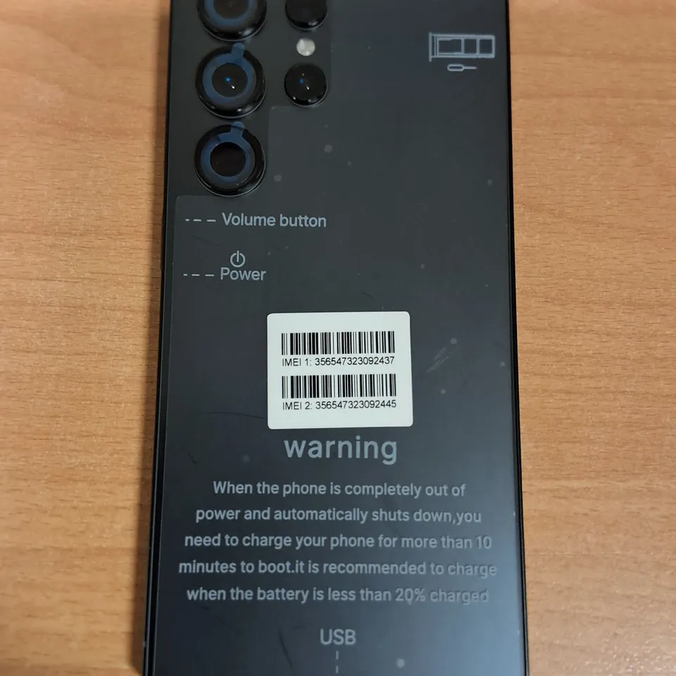 TALKCOM S25 ULTRA 16+1TB ANDROID MOBILE PHONE IN BLACK 