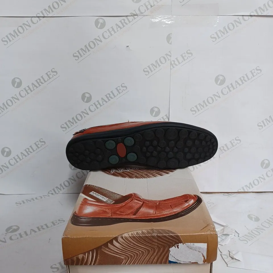 ARBITRO COMFORT BROWN SLIP ON SHOES - EU 41
