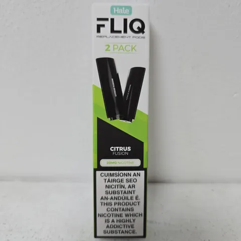 APPROXIMATELY 200 BOXED HALE FLIQ CITRUS FUSION REPLACEMENT POD PACKS (2 REPLACEMENT PODS PER PACK) 