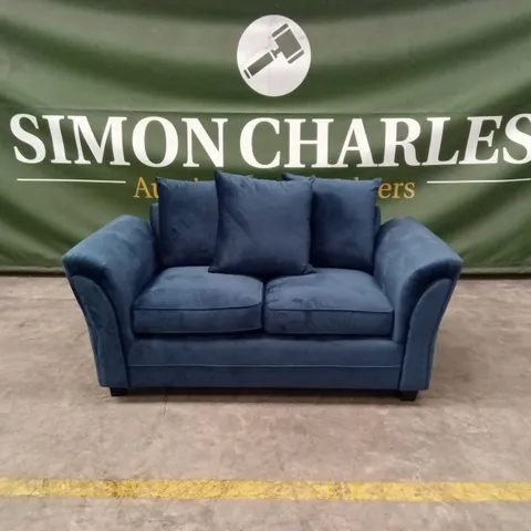 LEILA FABRIC 2 SEATER SOFA - NAVY