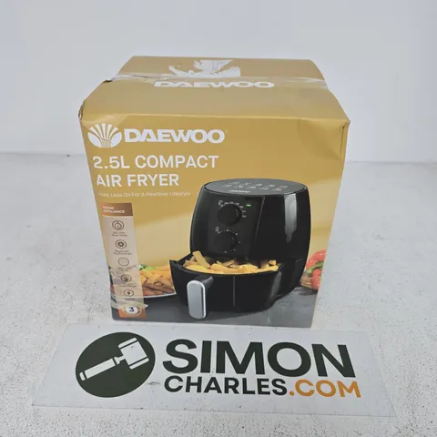 BOXED DAEWOO 2.5L CONTACT AIR FRYER