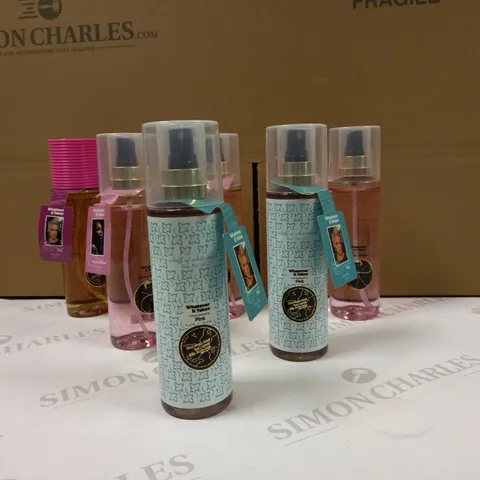 LOT OF APPROX 6 BOTTLES BODY MIST TO INCLUDE: SERENA WILLIAMS, PINK