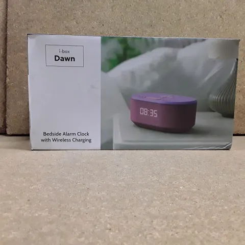 BOXED I-BOX DAWN BEDSIDE ALARM CLOCK WITH WIRELESS CHARGING 