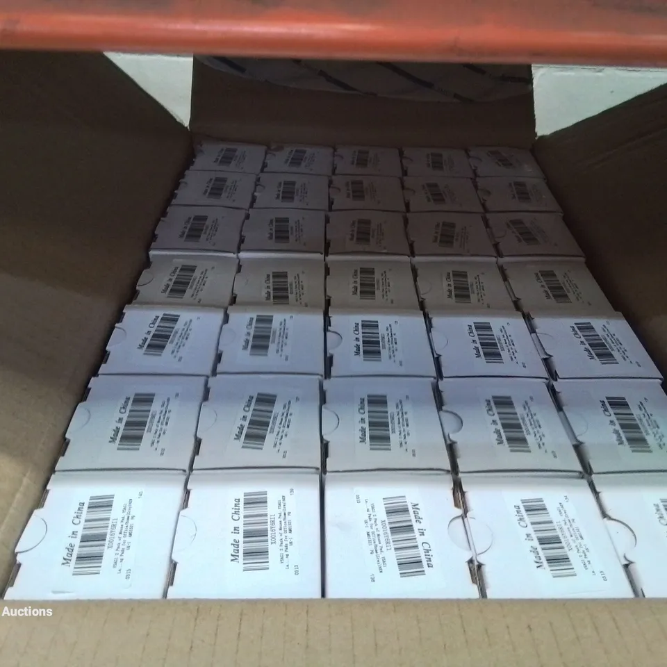 BOX CONTAINING APPROXIMATELY 35 RUBBER DESK MATS AND MOUSE MATS