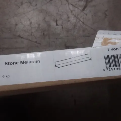 BOXED STONE MELAMIN EFFECT SHELF (1 BOX)
