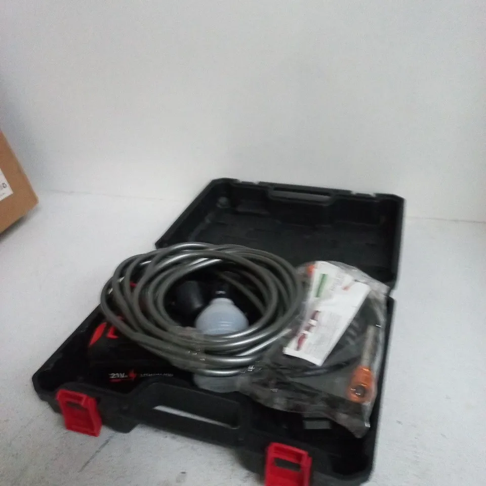 Power tool kit in rugged case with accessories