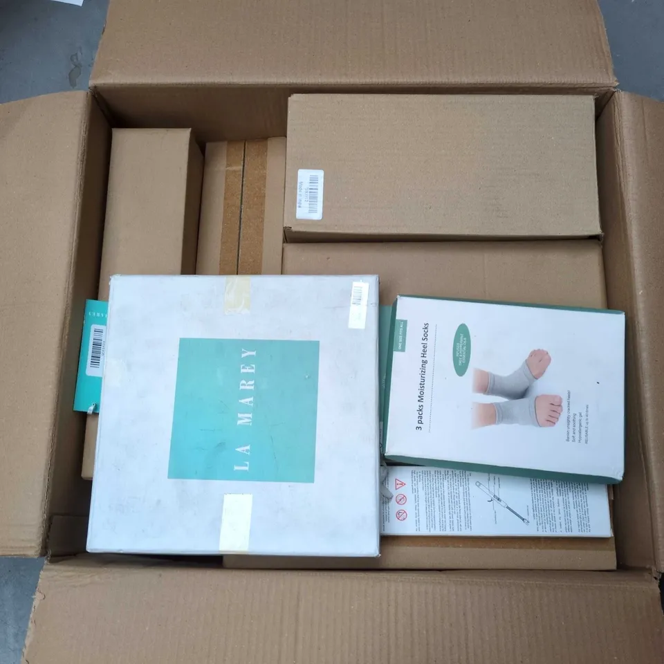 BOX OF 10 ASSORTED HOUSEHOLD ITEMS 