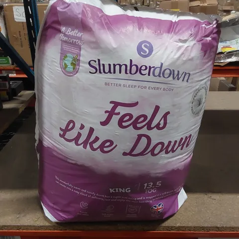 BAGGED FEELS LIKE DOWN 13.5 TOG WINTER DUVET - KING SIZE