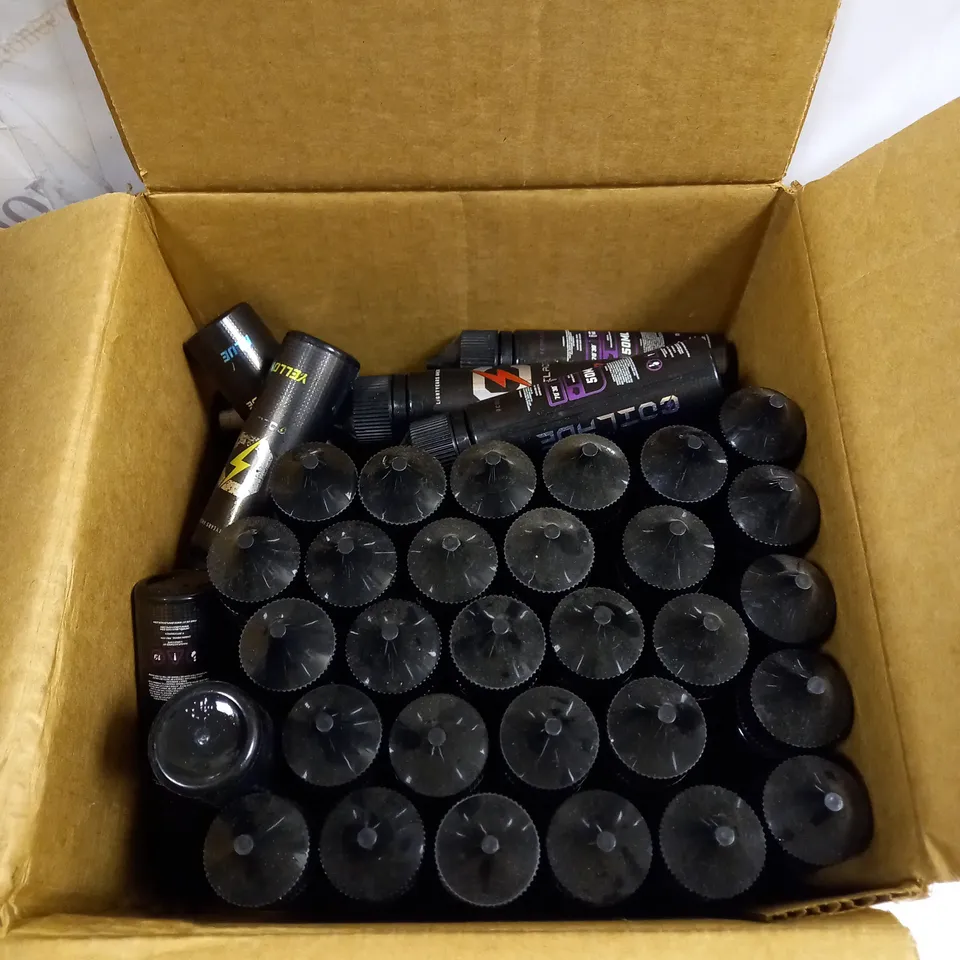 BOX OF APPROXIMATELY 40 COILADE E-LIQUIDS IN VARIOUS FLAVOURS 